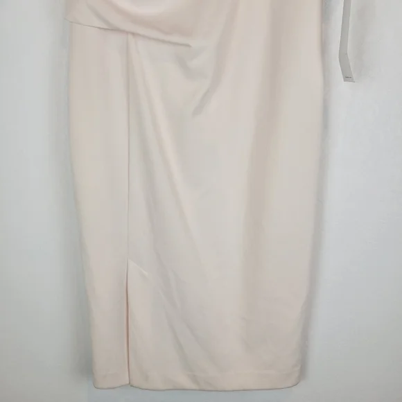 NWT Calvin Klein Short Sleeve Side Tuck Sheath Dress in Blossom Size 10 - Picture 7 of 10